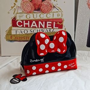 Minnie Mouse Disney Creme Makeup Bag Cosmetic Pouch